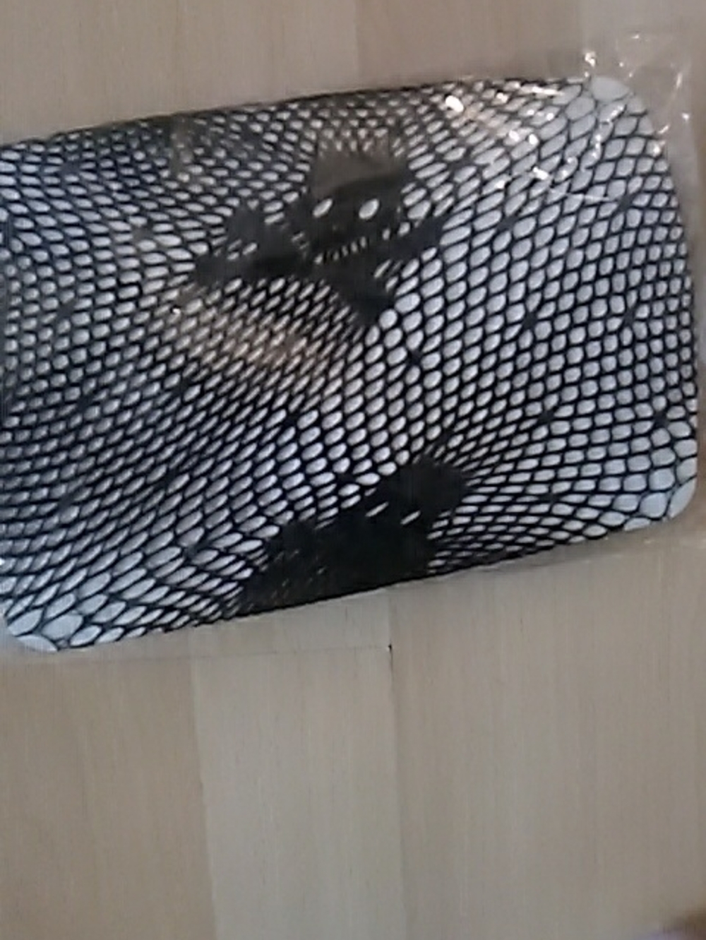 Black SKULL Mesh Pattern Women's Fishnet Pantyhose